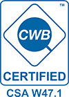Certifiée CSA W47.1